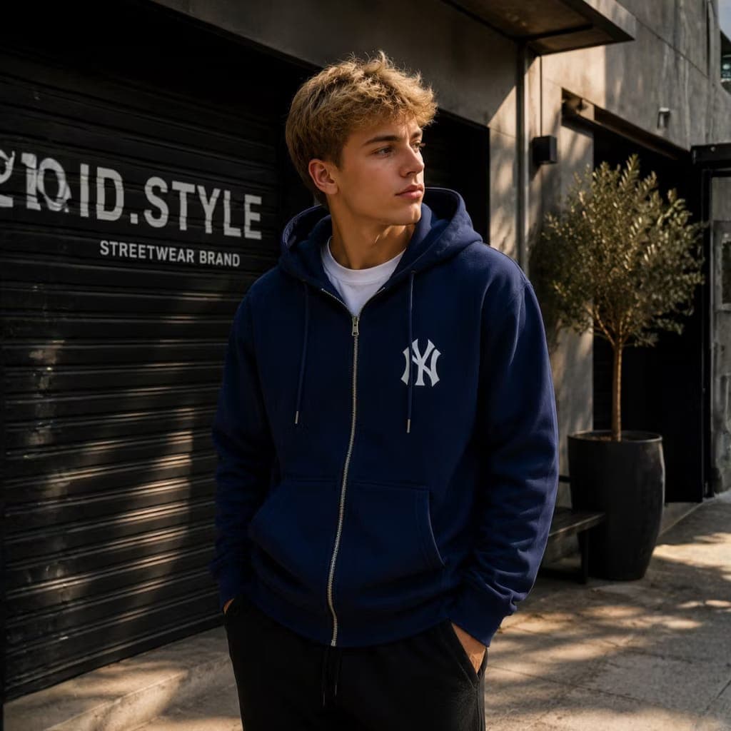 Moletom Canguru com Zíper Masculino e Feminino – Estilo Casual e Streetwear